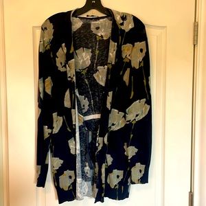 Worth NY Navy Floral Sweater